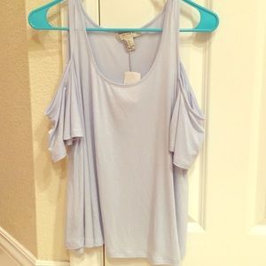 Blue off the shoulder top from Forever 21